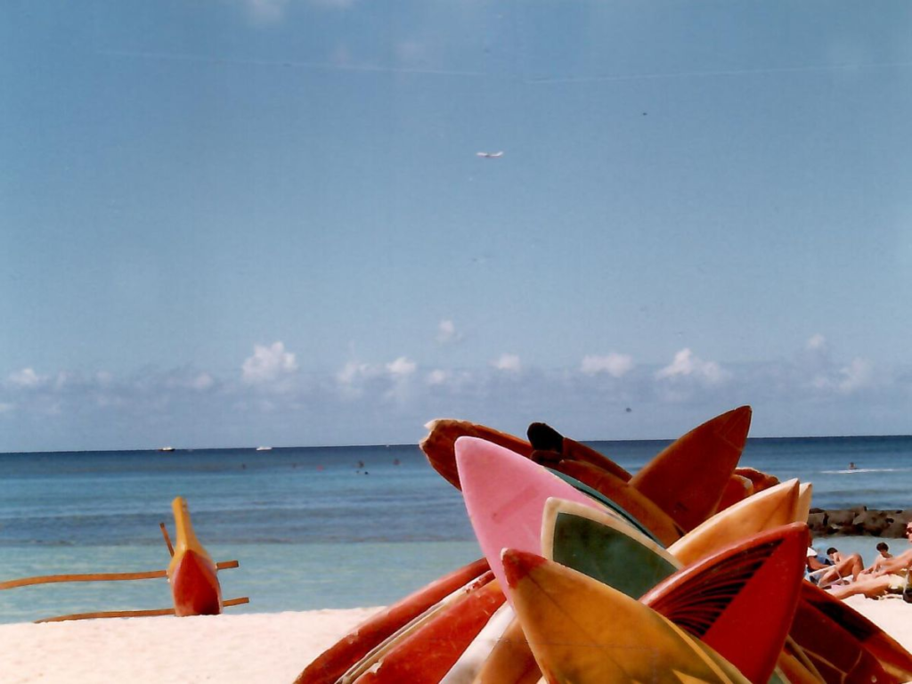 surfboards on Waikiki Beach